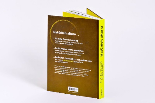 Buchcover und Innenansicht für das Buch: Natürlich altern!