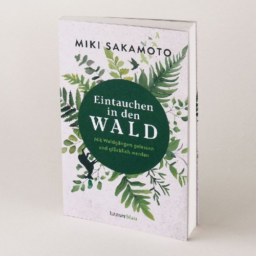 Buchcover und Innenansicht für das Buch: Eintauchen in den Wald