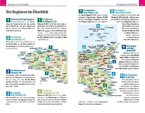 Buchcover und Innenansicht für das Buch: Reise Know-How Reiseführer Sizilien