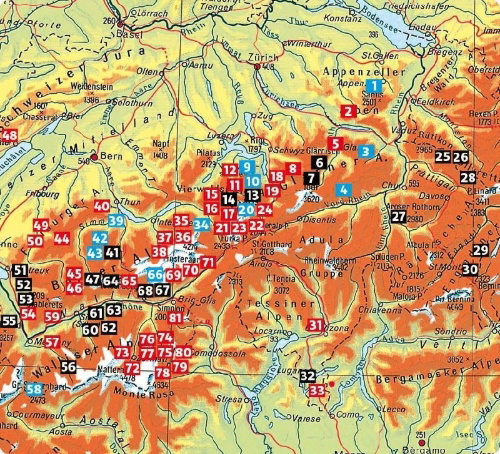 Buchcover und Innenansicht für das Buch: Klettersteige Schweiz