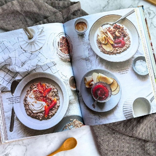 Buchcover und Innenansicht für das Buch: Zeit für Porridge