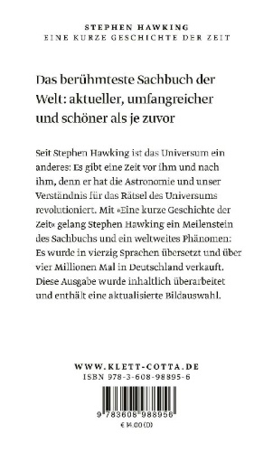 Buchcover und Innenansicht für das Buch: A Brief History of Time