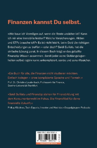 Buchcover und Innenansicht für das Buch: Finanzen ganz einfach
