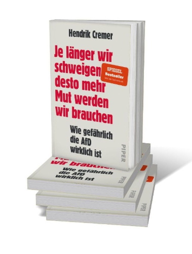 Buchcover und Innenansicht für das Buch: Je länger wir schweigen, desto mehr Mut werden wir brauchen