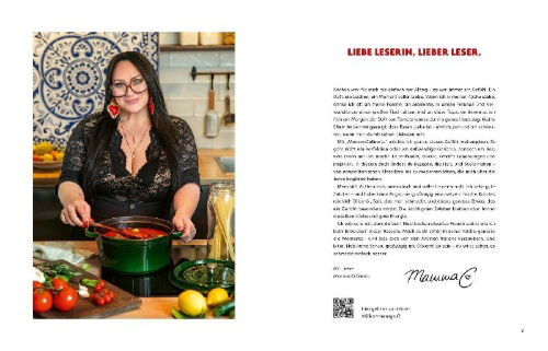 Buchcover und Innenansicht für das Buch: Mamma Culinaria