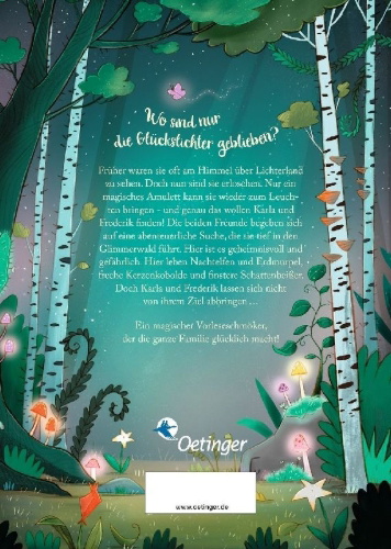 Buchcover und Innenansicht für das Buch: Lichterland 1. Die Suche nach dem magischen Amulett