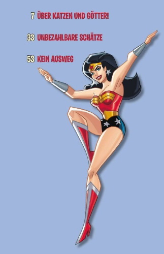 Buchcover und Innenansicht für das Buch:  Adventures in the DC Universe