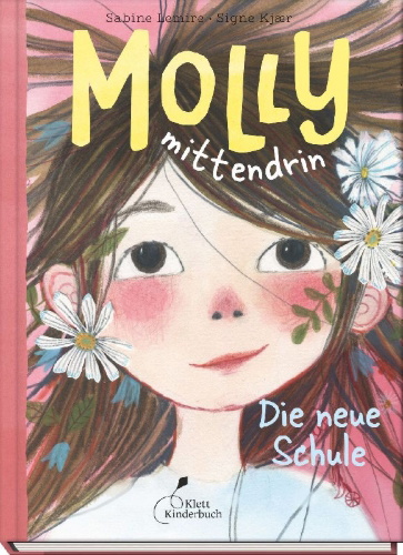 Buchcover und Innenansicht für das Buch: Allerbedste Molly 1: Allerbedste Molly og den nye skole