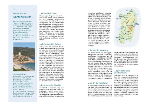 Buchcover und Innenansicht für das Buch: MICHAEL MÜLLER Reiseführer Sardinien