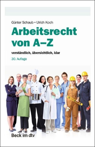 Buchcover und Innenansicht für das Buch: Arbeitsrecht von A-Z