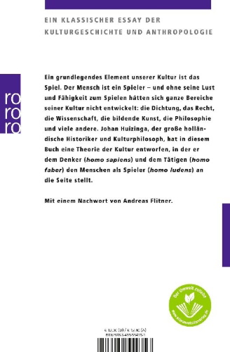Buchcover und Innenansicht für das Buch: Homo Ludens