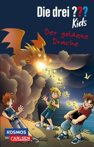 Buchcover und Innenansicht für das Buch: Die drei ??? Kids: Der goldene Drache
