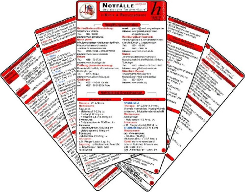 Buchcover und Innenansicht für das Buch: Notfälle "kompakt" in Klinik & Rettungsdienst