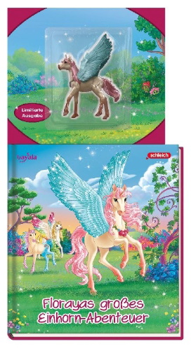 Buchcover und Innenansicht für das Buch: Schleich® BAYALA®: Florayas großes Einhorn-Abenteuer