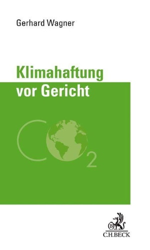 Buchcover und Innenansicht für das Buch: Klimahaftung vor Gericht