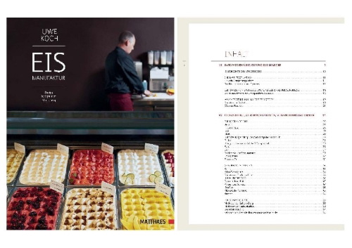 Buchcover und Innenansicht für das Buch: Eismanufaktur