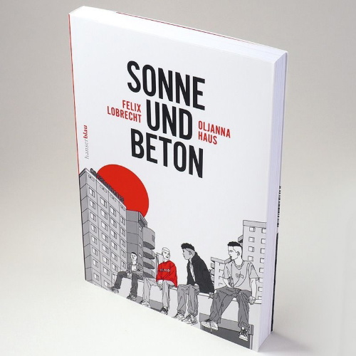 Buchcover und Innenansicht für das Buch: Sonne und Beton - Die Graphic Novel