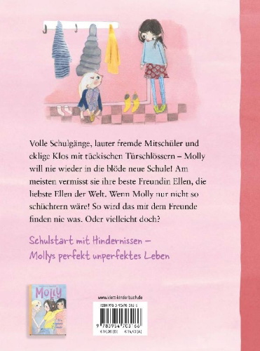 Buchcover und Innenansicht für das Buch: Allerbedste Molly 1: Allerbedste Molly og den nye skole