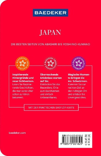 Buchcover und Innenansicht für das Buch: Baedeker Reiseführer Japan