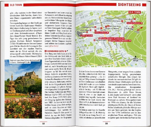 Buchcover und Innenansicht für das Buch: MARCO POLO Reiseführer Edinburgh