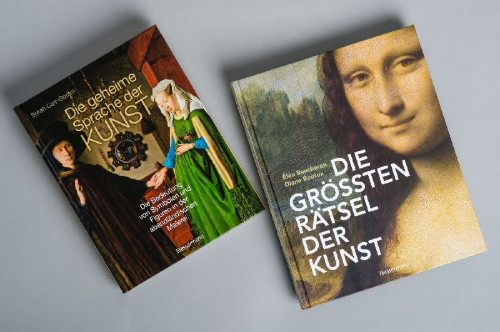 Buchcover und Innenansicht für das Buch: Die geheime Sprache der Kunst