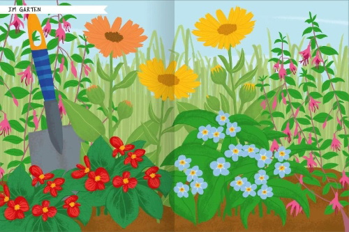 Buchcover und Innenansicht für das Buch: Naturforscher-Kids - Stickerheft Insekten