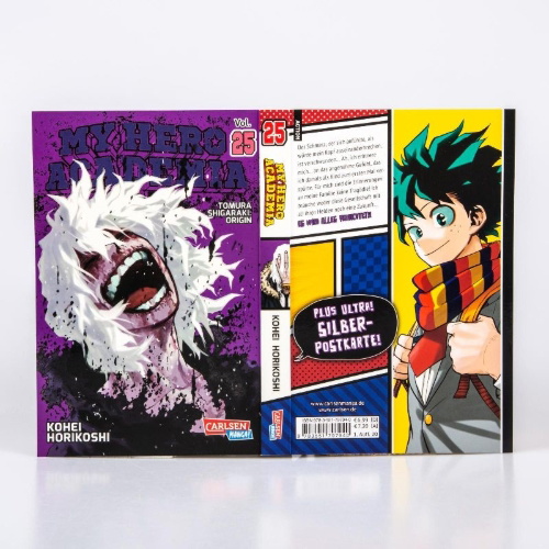 Buchcover und Innenansicht für das Buch: Boku no Hero Academia
