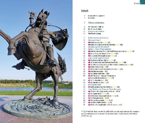 Buchcover und Innenansicht für das Buch: Reise Know-How CityTrip Vilnius und Kaunas