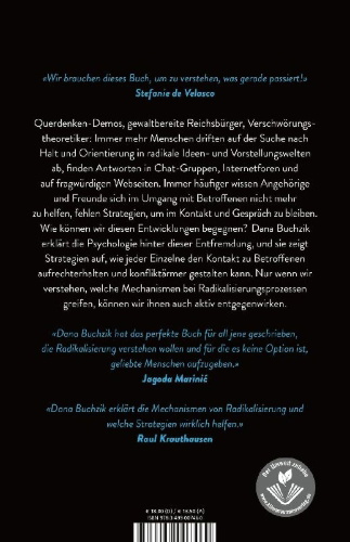 Buchcover und Innenansicht für das Buch: Warum wir Familie und Freunde an radikale Ideologien verlieren - und wie wir sie zurückholen können