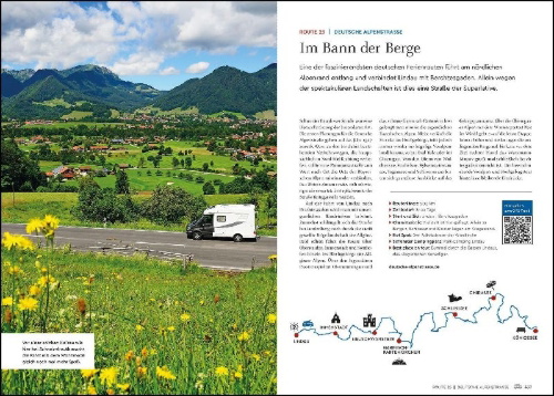 Buchcover und Innenansicht für das Buch: KUNTH Mit dem Wohnmobil durch Deutschland