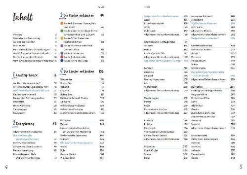 Buchcover und Innenansicht für das Buch: Reise Know-How Roadtrip Handbuch Balkan-Halbinsel