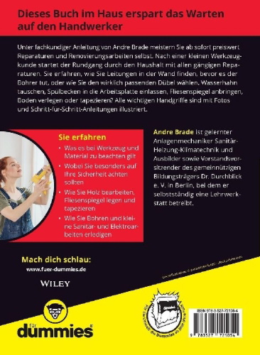 Buchcover und Innenansicht für das Buch: Heimwerken in Haus und Wohnung für Dummies