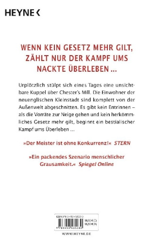 Buchcover und Innenansicht für das Buch: Under the Dome