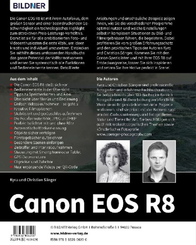 Buchcover und Innenansicht für das Buch: Canon EOS R8