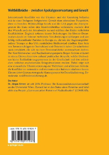 Buchcover und Innenansicht für das Buch: Weltbildbrüche - zwischen Apokalypseerwartung und Gewalt