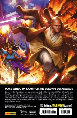 Buchcover und Innenansicht für das Buch: Star Wars : Mace Windu (2024) #1-#4; "Showdown at Ocean's Deep" aus Star Wars: Revelations (2023) #1