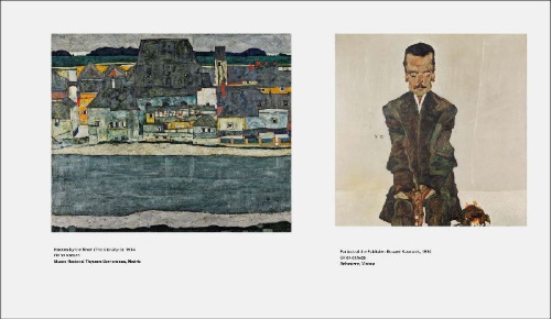 Buchcover und Innenansicht für das Buch: Egon Schiele: Living Landscapes