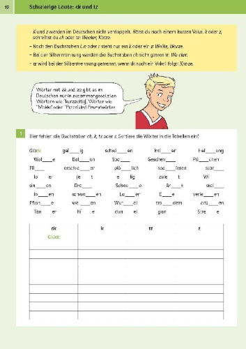 Buchcover und Innenansicht für das Buch: Klett Sicher ins Gymnasium Deutsch 4. Klasse