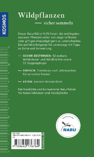 Buchcover und Innenansicht für das Buch: Essbare Wildkräuter und ihre giftigen Doppelgänger