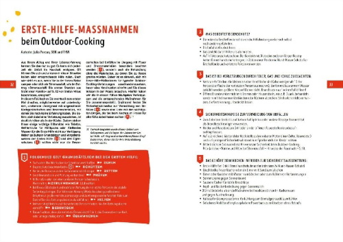 Buchcover und Innenansicht für das Buch: Kochen ohne Strom - Das Notfallkochbuch - Die 50 besten Rezepte für Alltag, Camping und Notfall