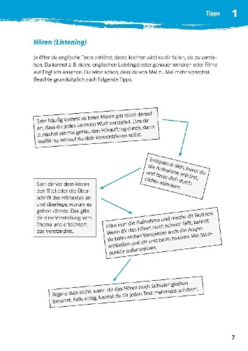 Buchcover und Innenansicht für das Buch: Klett 10-Minuten-Training Englisch Lese- und Hörverstehen 5. Klasse