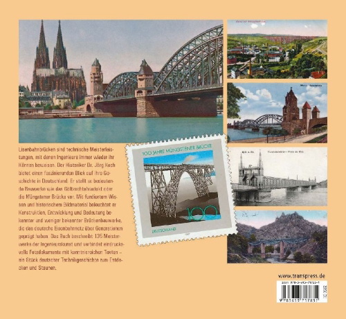 Buchcover und Innenansicht für das Buch: Deutsche Eisenbahnbrücken in historischen Ansichten
