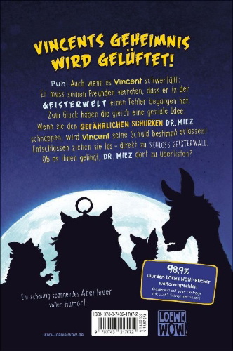 Buchcover und Innenansicht für das Buch: Vincent stürmt Schloss Geisterwald (Band 4)