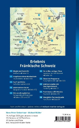 Buchcover und Innenansicht für das Buch: MICHAEL MÜLLER Reiseführer Fränkische Schweiz
