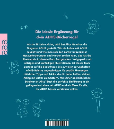 Buchcover und Innenansicht für das Buch: The Mini ADHD Coach: Tips and Hacks To Make Life Easier