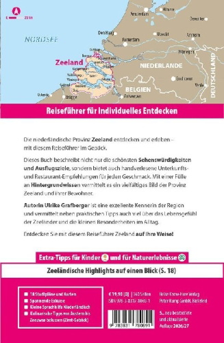 Buchcover und Innenansicht für das Buch: Reise Know-How Reiseführer Zeeland