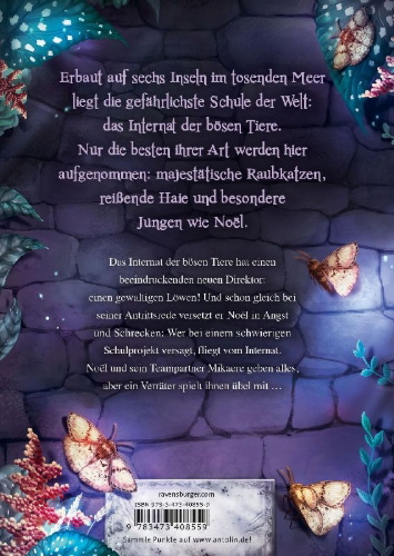 Buchcover und Innenansicht für das Buch: Internat der bösen Tiere, Band 4: Der Verrat
