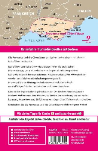 Buchcover und Innenansicht für das Buch: Reise Know-How Reiseführer Provence & Côte d'Azur