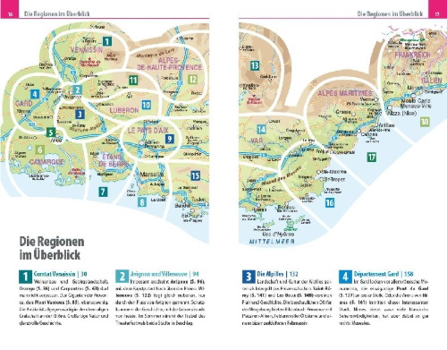 Buchcover und Innenansicht für das Buch: Reise Know-How Reiseführer Provence & Côte d'Azur