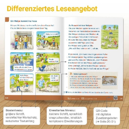 Buchcover und Innenansicht für das Buch: ABC der Tiere 2 Neubearbeitung - Lesebuch